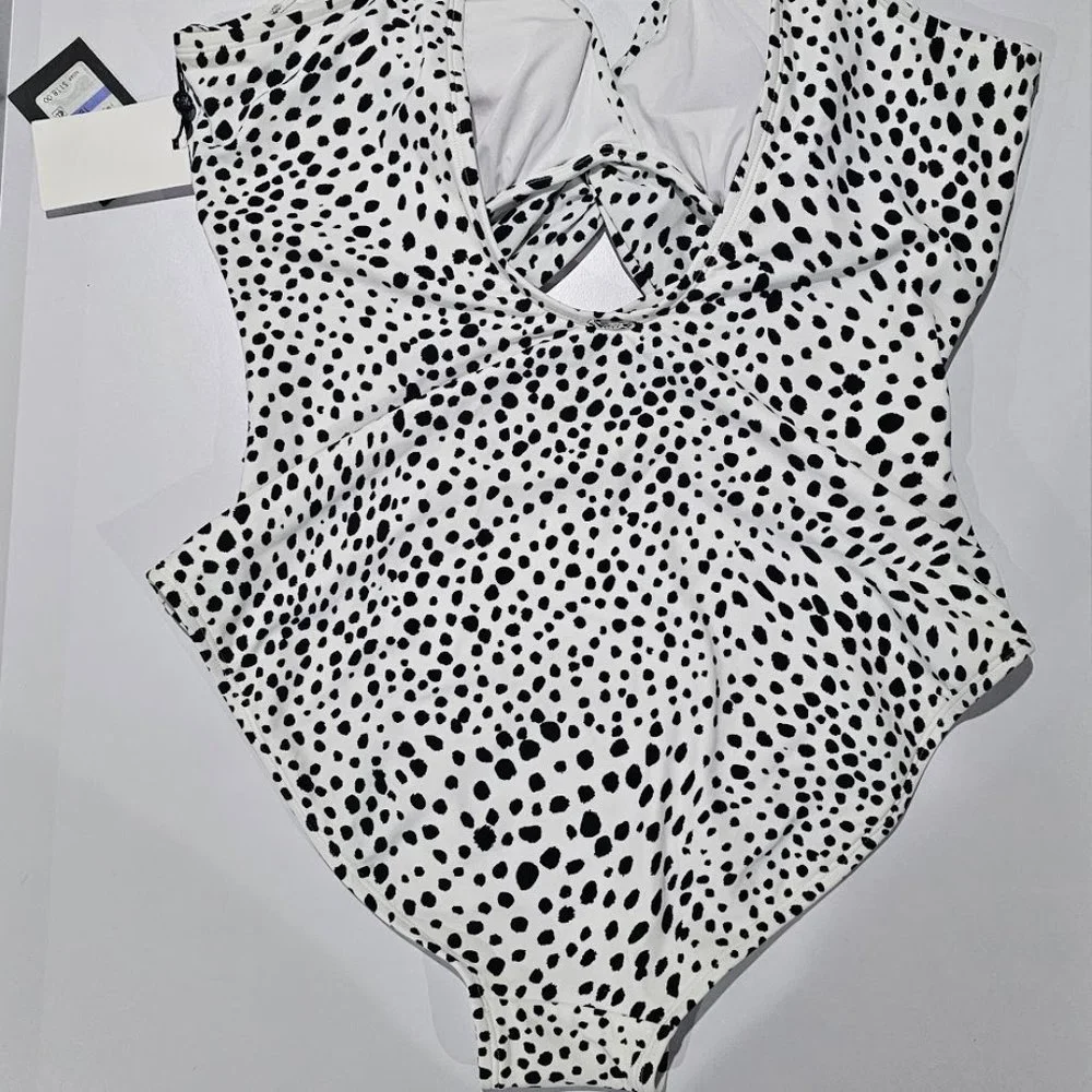 DKNY Cutout Twist One-Piece Swimsuit